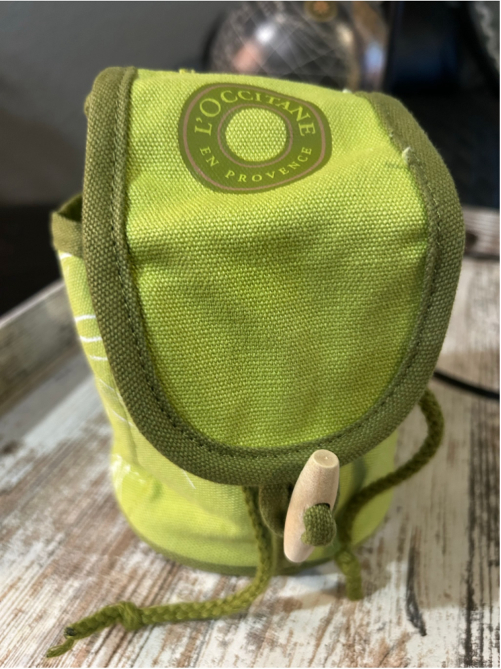 Women's L'Occitane Cosmetic Bag One Size Green White